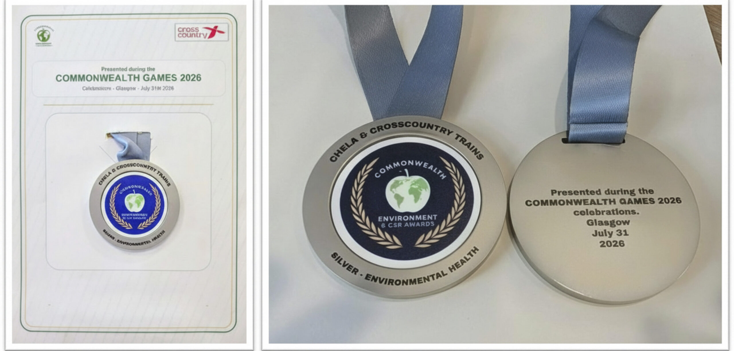 Image of silver meal reading silver award green organisation